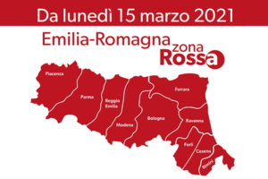 Da lunedì 15 marzo fino al 6 aprile 2021, l’Emilia Romagna tutta in zona rossa