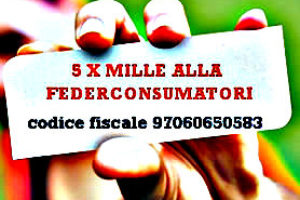 Il 5XMille alla Federconsumatori: una firma per aiutarci a difenderti