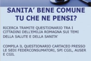 Sanità bene comune, tu che ne pensi? Federconsumatori, Spi Cgil e Auser ascoltano i cittadini.