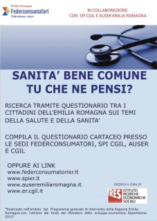 Al momento stai visualizzando Sanità bene comune, tu che ne pensi?  Federconsumatori, Spi Cgil e Auser ascoltano i cittadini.