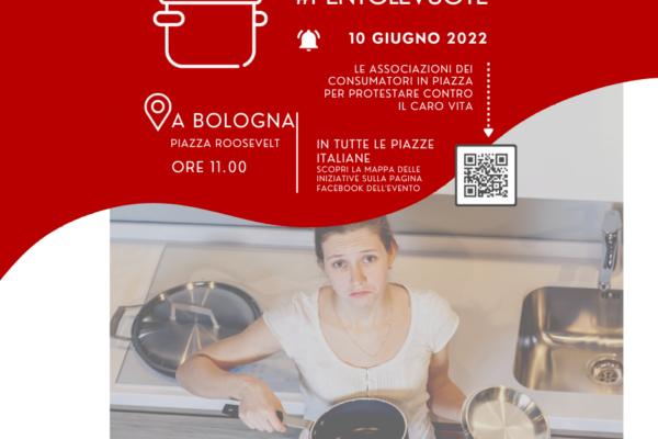 #PENTOLEVUOTE, Le Associazioni dei Consumatori in piazza per protestare contro il carovita